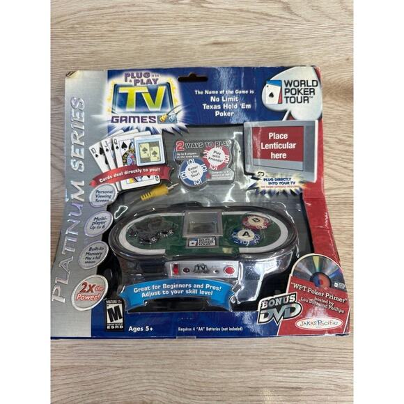 Plug n' Play Games- WORLD POKER TOUR ,  made in 2004 by JAKKS. - Picture 1 of 3